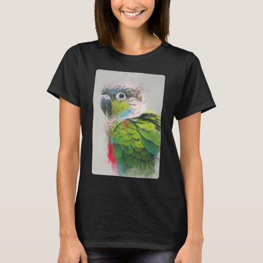 T-shirt Portrait pur 16 Animaux Parrots Faune (Devant)