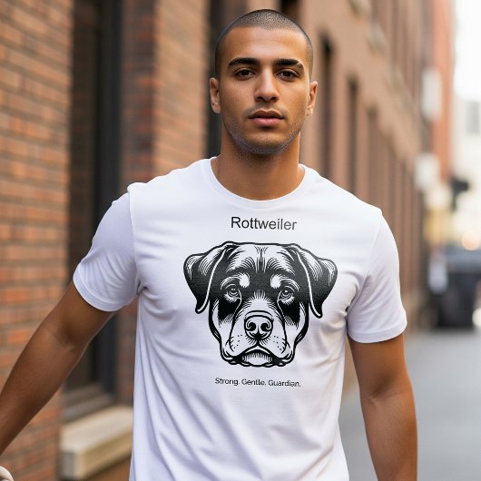 T-shirt Portrait Rottweiler