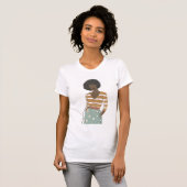 T-shirt Portrait Vignette de mode (Devant entier)