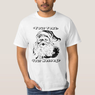 T-shirt Portrait vintage du père noël secouant le doigt