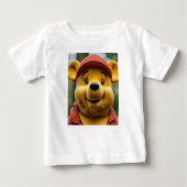 t-shirt portrait winnie pooh pour bébé (Devant)