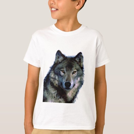 T-shirt Portrait Wolf (Devant)