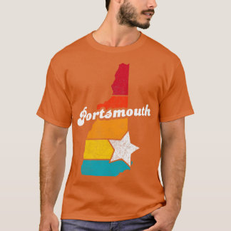 T-shirt Portsmouth New Hampshire Vintage désorganisé Souve