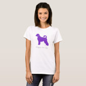 T-shirt portugais de chien d'eau (silhouette (Devant entier)