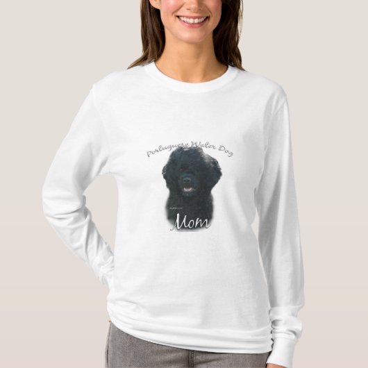T-shirt Portugais Water Chien Maman 2 (Devant)