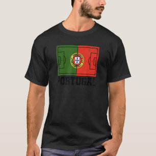 T-shirt Portugal Champ de football Pays Drapeau Portugal P