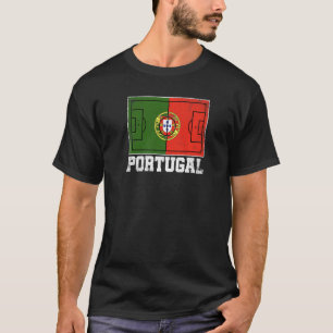 T-shirt Portugal Champ de football Pays Drapeau Portugal P