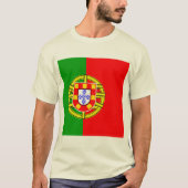 T-shirt Portugal Drapeau de haute qualité (Devant)