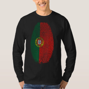 T-shirt Portugal Drapeau Empreinte Il Est Dans Mon Dna Por