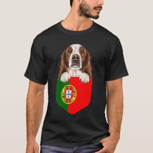 T-shirt Portugal Drapeau Irlandais Rouge et Blanc Setter C