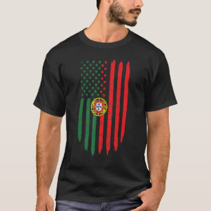 T-shirt Portugal Drapeau Portugais Papa Maman Patrimoine H