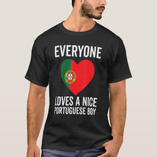T-shirt Portugal Drapeau Tout Le Monde Aime Un Bo Portugai