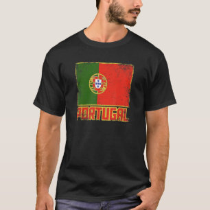 T-shirt Portugal Drapeau Vintage Pays Rétro Portugal Pri