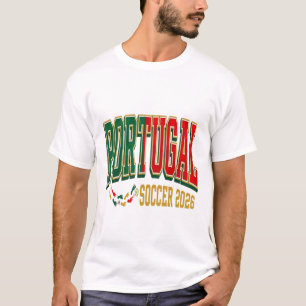 T-shirt Portugal Football 2026 Football Gras Pays Typograp