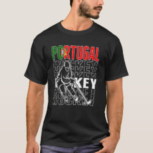 T-shirt Portugal Hockey sur glace Fans Portugais Hockey Te