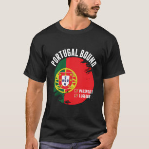 T-shirt Portugal Pays Lié Voyage Portugais Drapeau Vaca