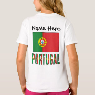T-shirt Portugal Portugais Drapeau Personnalisé