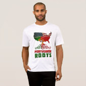 T-shirt Portugal Roots USA Drapeau (Devant entier)