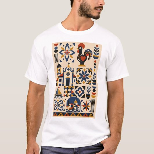 T-shirt Portuguese Mosaic (Devant)