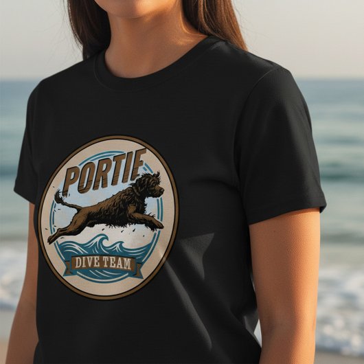 T-shirt Portuguese Water Dog - Dive Team