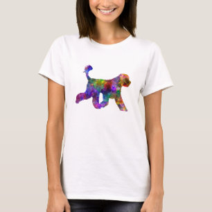 T-shirt Portuguese Water Dog in watercolor