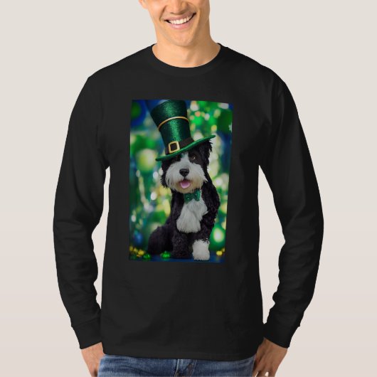 T-shirt Portuguese Water Dog St Patricks Day Irish (Devant)
