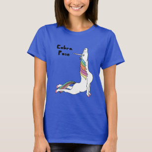 T-shirt Pose de cobra de licorne de yoga