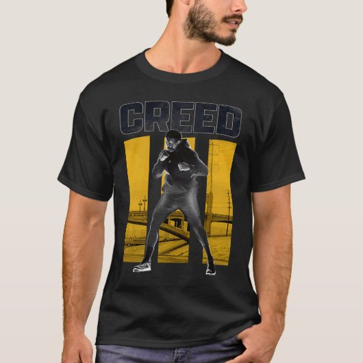 T-shirt Pose de Credo Adonis avec III Jaune (Devant)