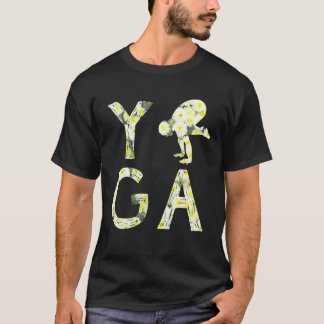 T-shirt Pose de grue Yoga pour femmes pour hommes Yoga mig