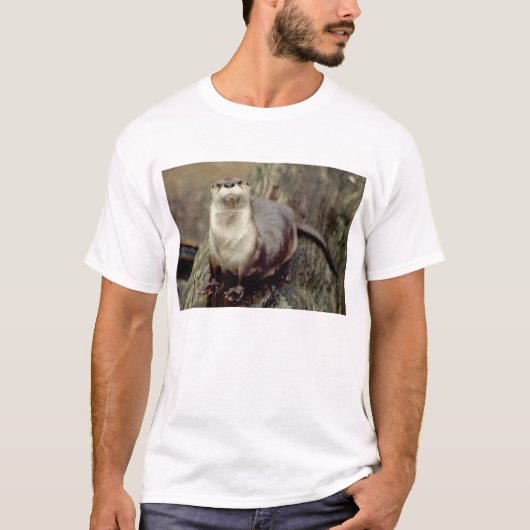 T-shirt Pose de loutre de rivière (Devant)