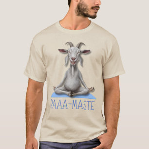 T-shirt Pose de méditation Yoga de chèvre amusante, Amateu