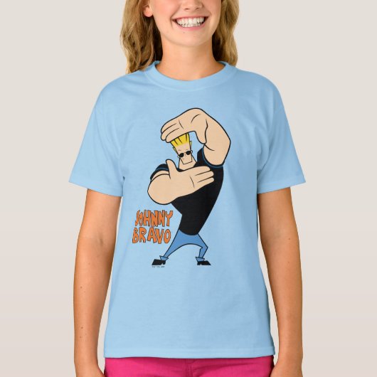 T-shirt Pose de trame photo Johnny Bravo (Devant)