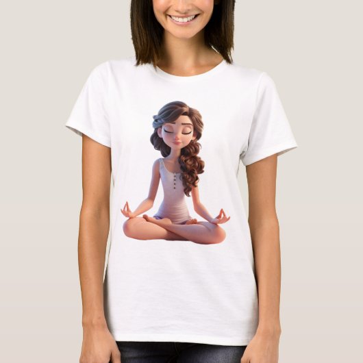 T-shirt Pose de yoga (Devant)