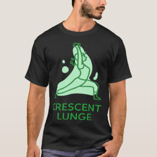 T-shirt Pose de yoga Anjaneyasana en salle de repos en cro
