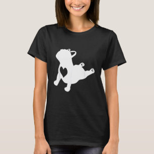 T-shirt Pose de yoga Bouledogue Français Amour Cœur French