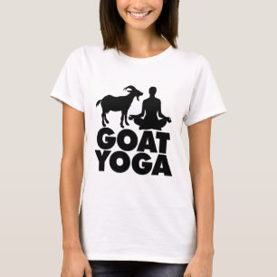 T-shirt Pose de yoga du lotus Chèvre Yoga _1