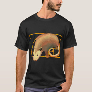 T-shirt Pose d'Opossum Spiral Fibonacci en Ratio Or Sp