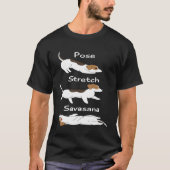 T-shirt Pose Stretch Savasana Jack Russell Terrier Chien (Devant)