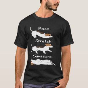 T-shirt Pose Stretch Savasana Jack Russell Terrier Chien