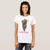 T-shirt Pose-y - Accroche la Sloth (Devant entier)