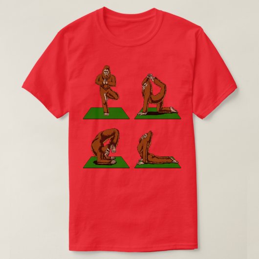 T-shirt Poses de yoga (Design devant)