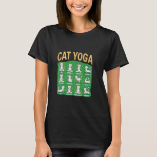 T-shirt Poses de yoga de chat Chats pratiquant la pleine c