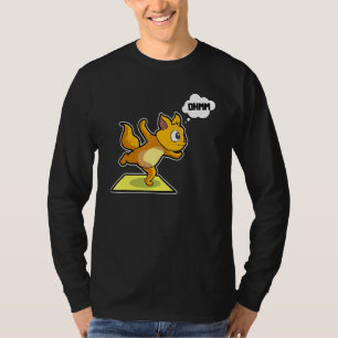 T-shirt Poses de yoga de chat paresseux sports gymnastique