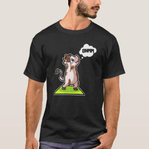 T-shirt Poses de yoga de veau de vache Sport Gymnastique B