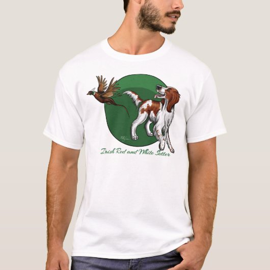 T-shirt Poseur rouge et blanc irlandais (Devant)