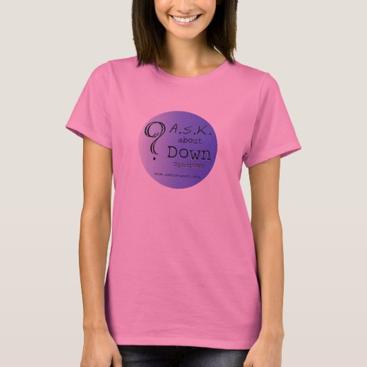 T-shirt POSEZ DES QUESTIONS sur la pièce en t rose de (Devant)