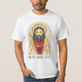 T-shirt Posez-moi des questions sur Jésus (Devant)