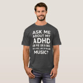 T-shirt Posez-moi des questions sur ma sensibilisation au  (Devant entier)
