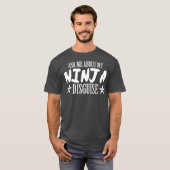 T-shirt Posez-moi des questions sur mon ninja déguisement  (Devant entier)