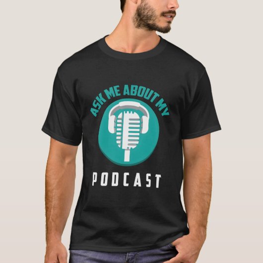 T-shirt Posez-Moi Des Questions Sur Mon Podcast Cute Noble (Devant)